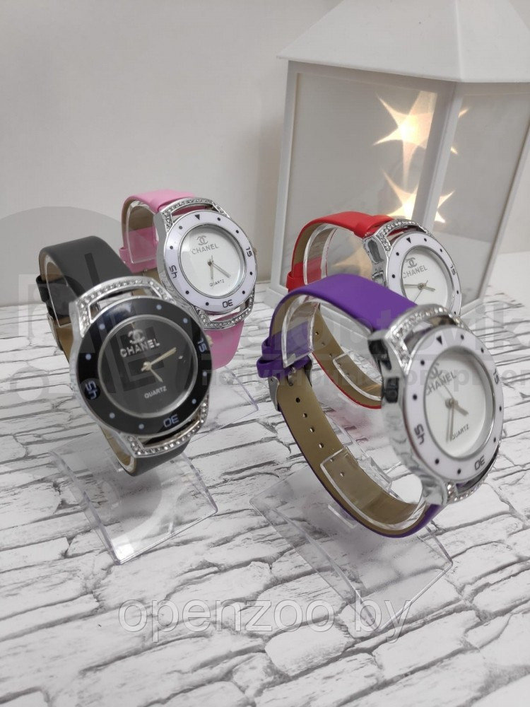Часы наручные женские кварцевые Chanel Фиолетовый - фото 6 - id-p118967529