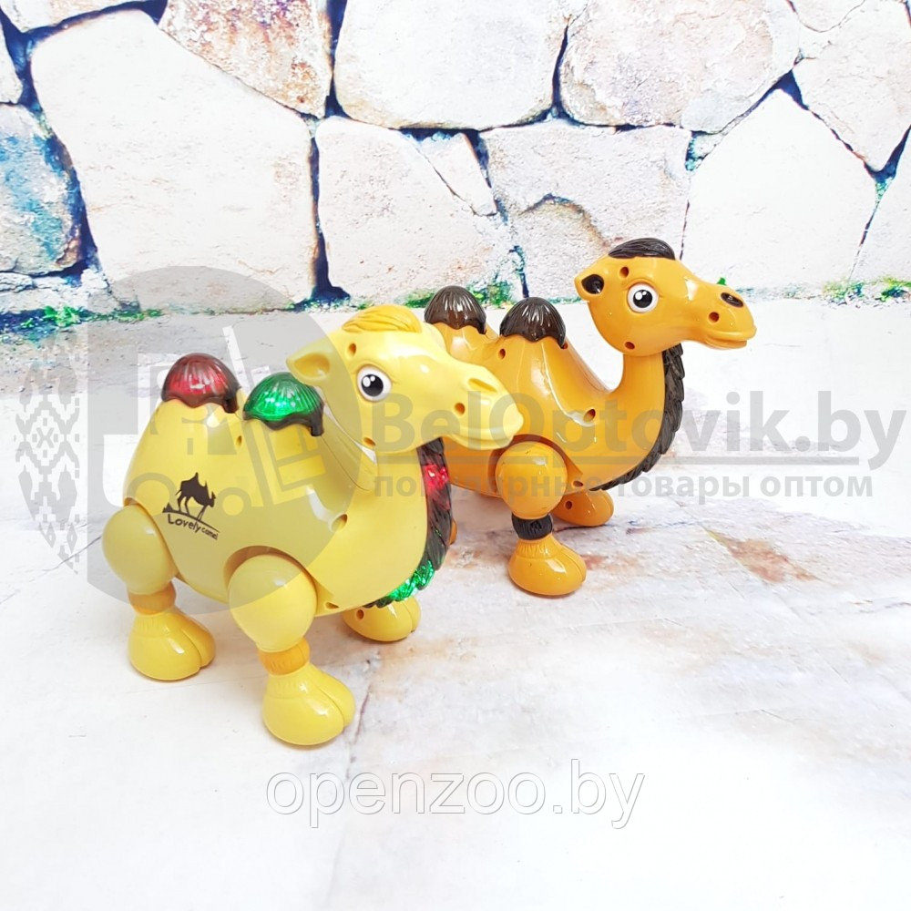 Игрушка Веселый верблюд Fun Camel (интерактивный, свет, музыка) Оранжевый - фото 4 - id-p118967541