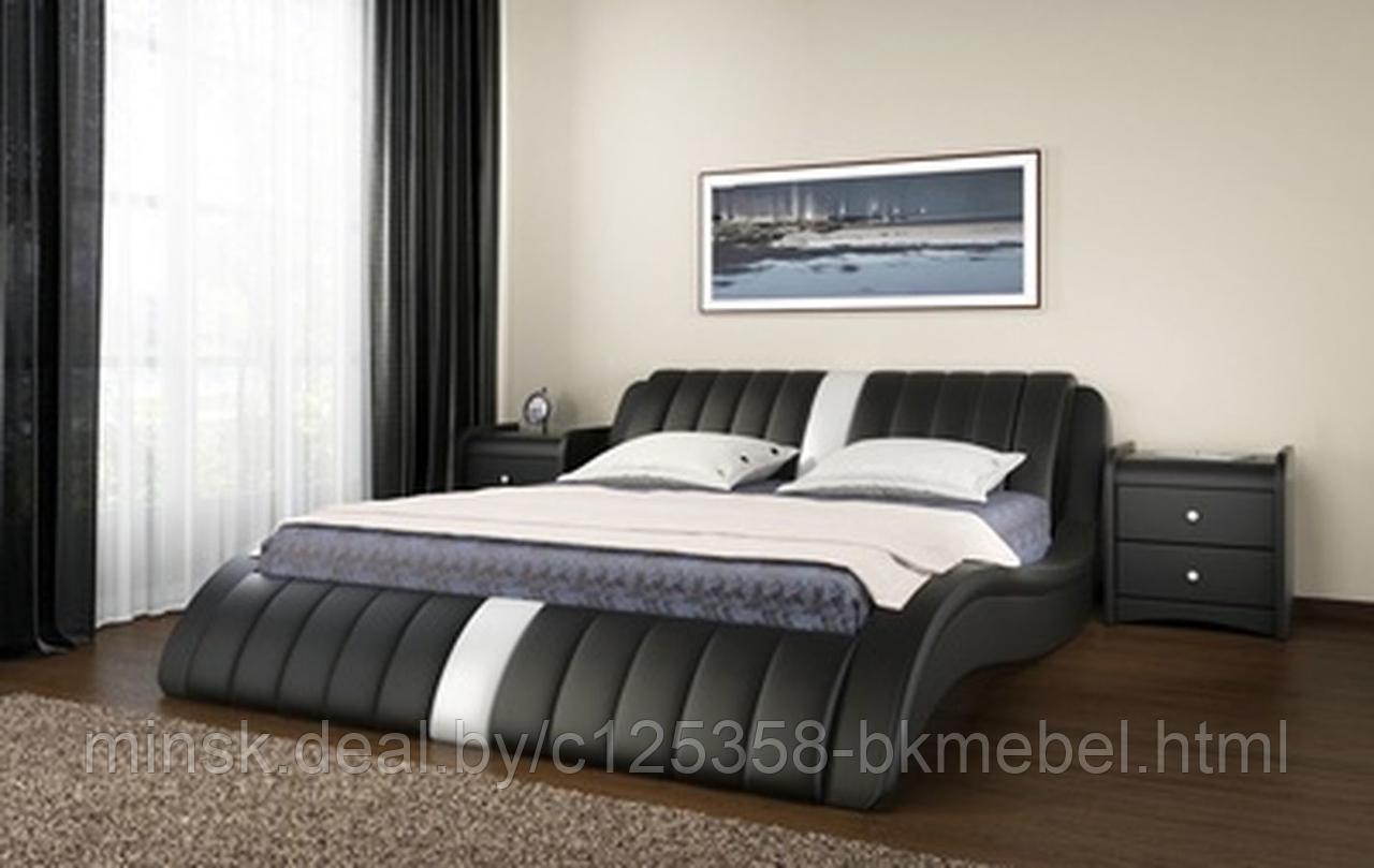 Кровать интерьерная Эмма с подъемным механизмом 1400 экокожа - ТД БРАВОмебель - фото 1 - id-p118978229