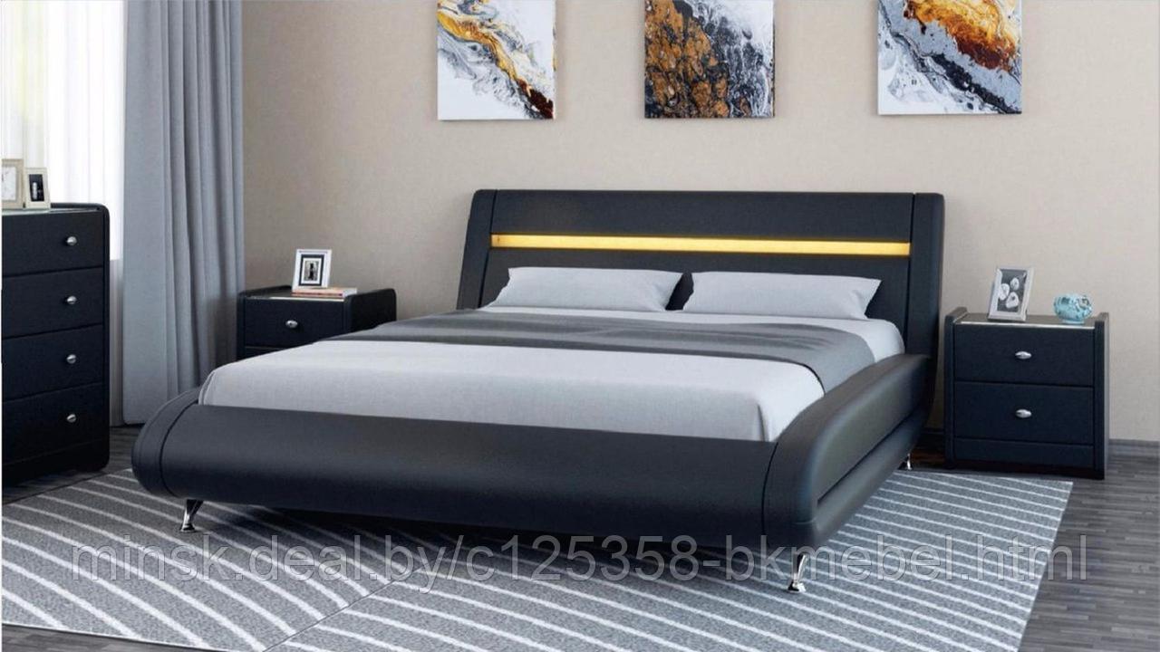 Кровать интерьерная Тиффани с подъемным механизмом 1600 экокожа - ТД БРАВОмебель