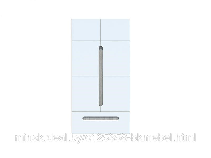 Шкаф 2-х створчатый с ящиками Палермо (Белый глянец) - МК-стиль - фото 2 - id-p118983560