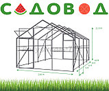 КАРКАС теплицы цельносварной домиком под поликарбоната Кантри 8х2,8х2,19м, фото 3