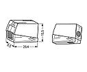 Клемма Wago для светильников белая 1-2,5 мм2 (0,5-2,5мм2) 224-112 100шт/уп, фото 3