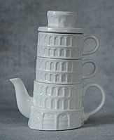 Чайно-кофейный набор на 2 персоны Пизанская башня
