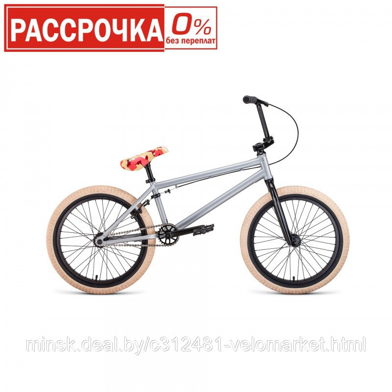 Велосипед BMX Forward Zigzag 20 (2020) серый - фото 1 - id-p116085510