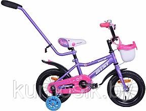 Детский велосипед Aist Wiki 12" фиолетовый c 2 до 4 лет