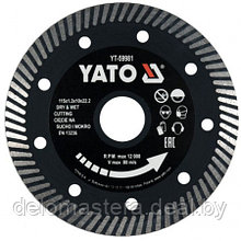 Круг алмазный для керамогранита 115x22.2x1.3мм "Yato" YT-59981