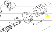 Статор HS6100 MAKITA 525863-8