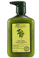 Шампунь для волос и тела с маслом оливы OLIVE ORGANICS Hair & Body Shampoo, 340мл (CHI)