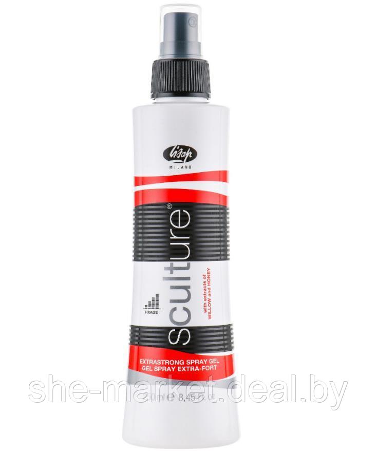 Гель для укладки волос экстра сильной фиксации Sculture Gel Spray, 250мл (Lisap) - фото 1 - id-p119032563