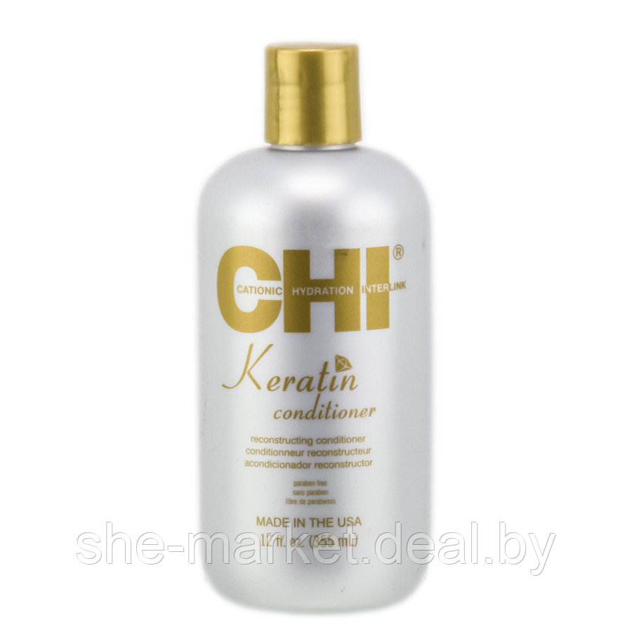 Восстанавливающий кондиционер для волос кератиновое восстановление Keratin Conditioner, 355мл (CHI) - фото 1 - id-p116766844