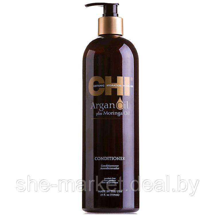 Восстанавливающий кондиционер с аргановым маслом Argan Oil Conditioner, 739мл (CHI) - фото 1 - id-p116766855