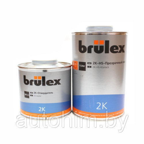 2K-HS прозрачный лак Brulex Premium, 1.5л - фото 1 - id-p119037931