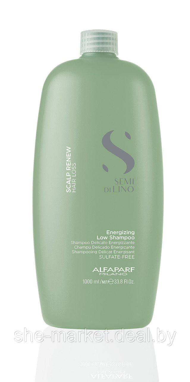 Деликатный энергетический шампунь Semi Di Lino Hair Loss Scalp Renew Energizing Low Shampoo, 1л (Alfaparf - фото 1 - id-p119036767