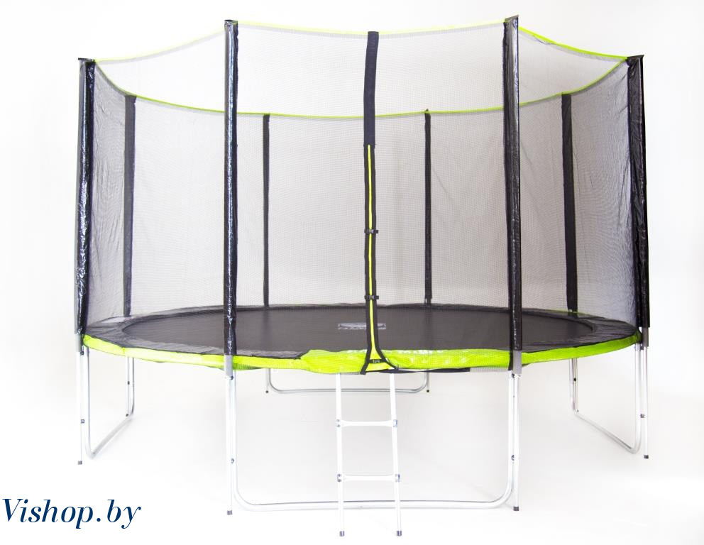 Батут Fitness Trampoline GREEN 12 FT Extreme