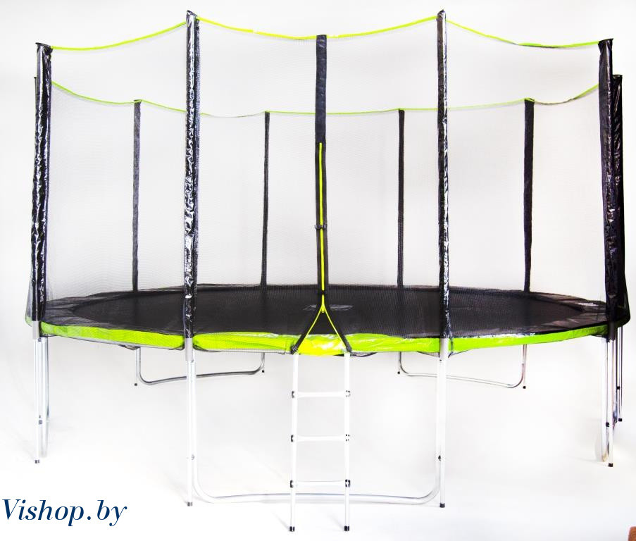 Батут Fitness Trampoline GREEN 15 FT Extreme