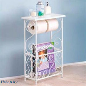 Стойка для туалетной бумаги с полкой Н15