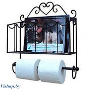 Настенный держатель туалетной бумаги и газет Н1
