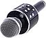 Беспроводной микрофон для караоке - Wster WS-858, bluetooth, USB, MicroSD, AUX, чёрный, фото 2