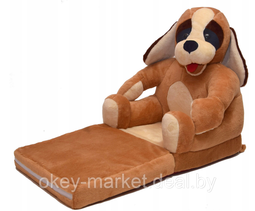 Детское мягкое кресло-кровать, игрушка для детей Собачка - фото 2 - id-p115269724