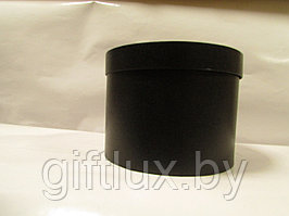 Коробка подарочная круглая "Однотон", 20*15 см черный