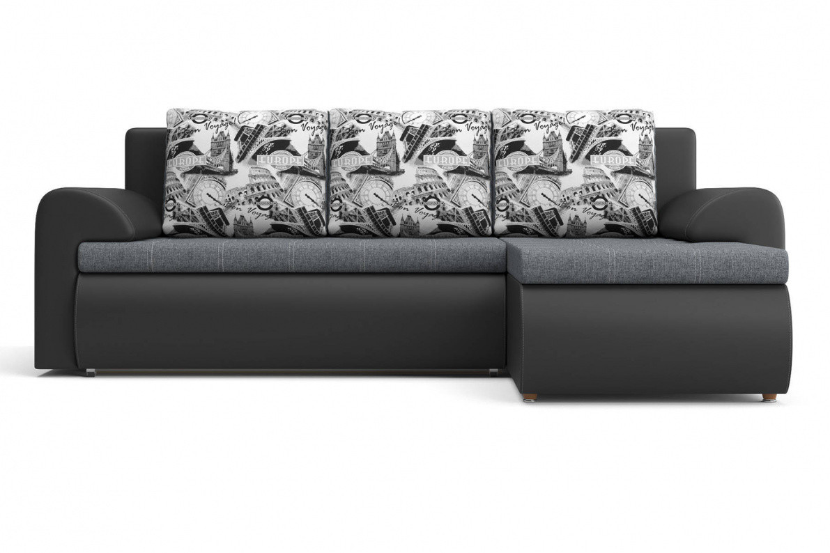 Угловой диван Цезарь (правый) серый - фото 5 - id-p119054987