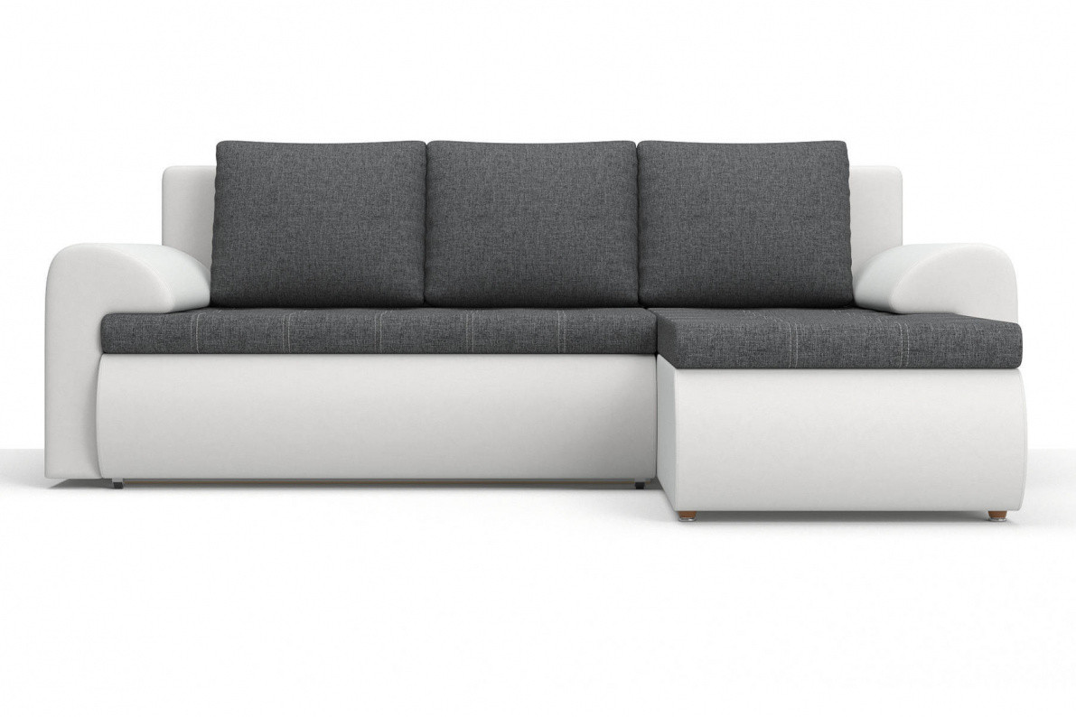 Угловой диван Цезарь (правый) серо-белый - фото 6 - id-p119055173