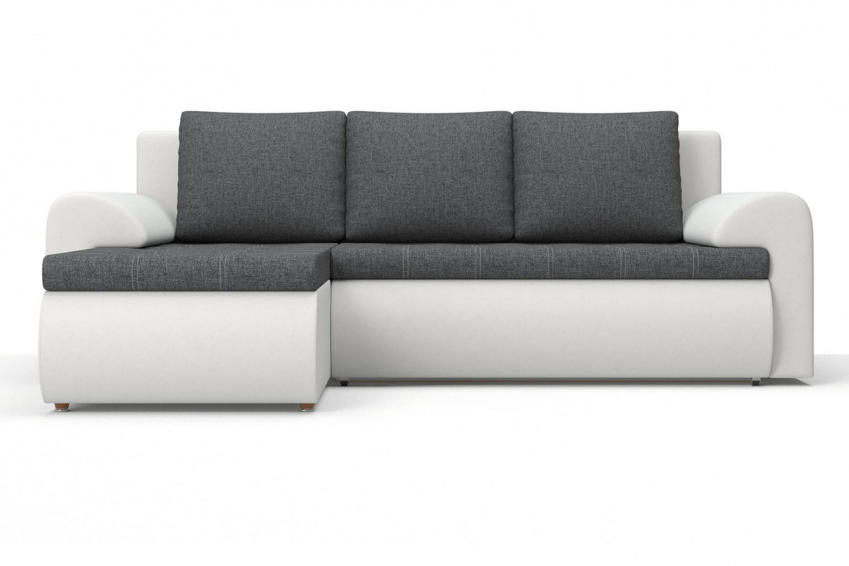 Угловой диван Цезарь (левый) серо-белый - фото 3 - id-p119055235