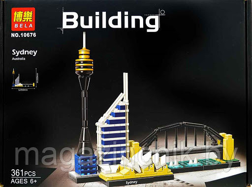 Конструктор Сидней Bela 10676 Архитектура, 444 дет. аналог LEGO Architecture 21032 - фото 3 - id-p119056013