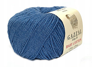 Пряжа Gazzal Baby Cotton цвет 3431 джинс