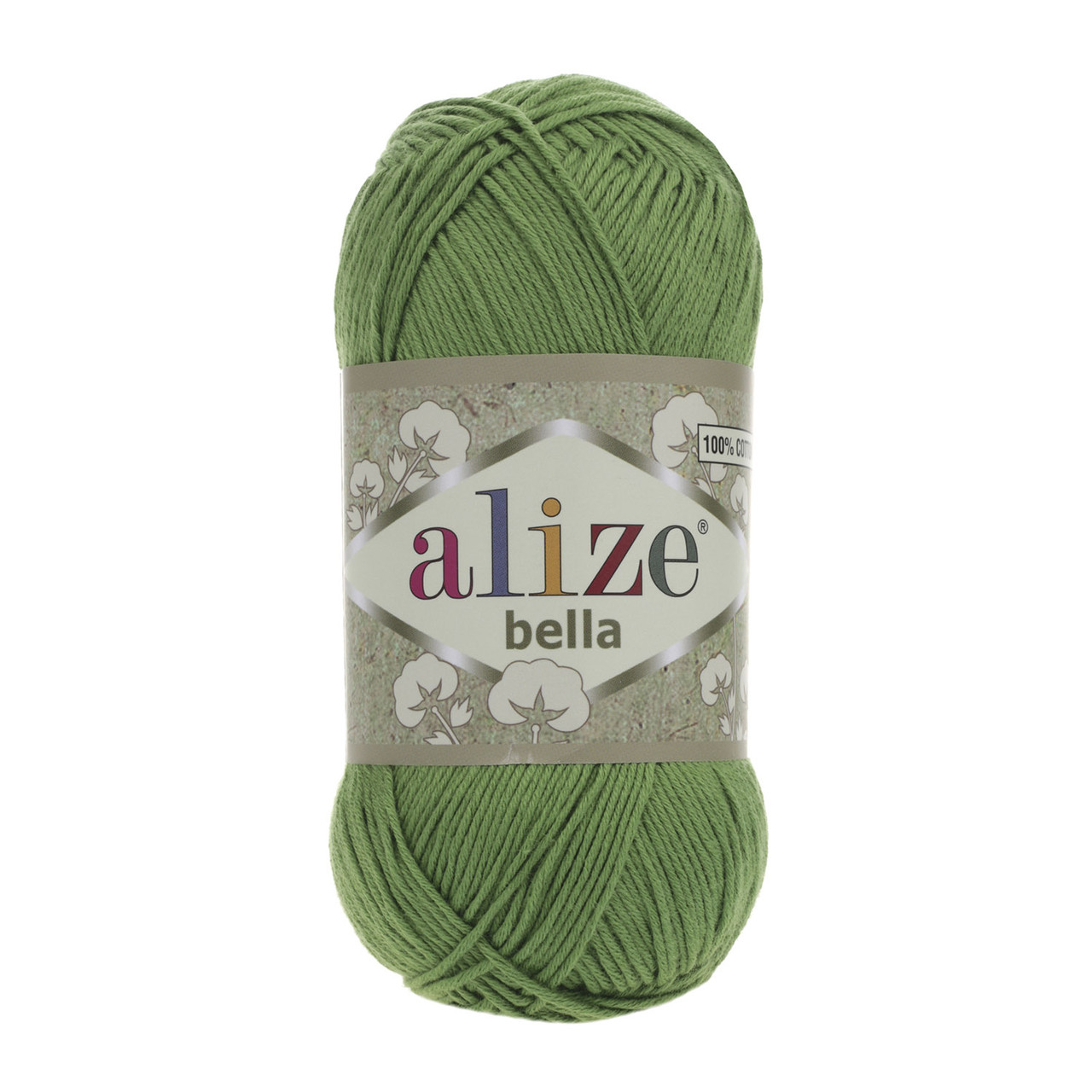 Пряжа Alize Bella (100% хлопок ) цвет 492 зелень