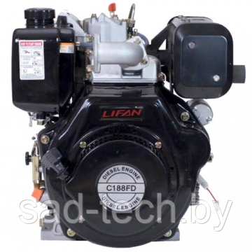 Двигатель дизельный Lifan C188F-D(13лс,шпонка 25мм) 6А - фото 1 - id-p118667371