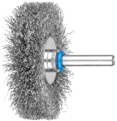 Щетка дисковая неплетеная (гофрированная) 60 мм с оправкой 6 мм по нержавеющей стали RBU 6010/6 INOX 0,2