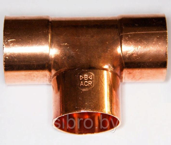 Тройник медный 1.3/8" (34,92 мм)