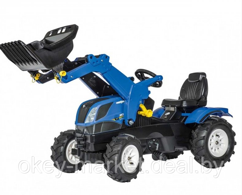 Детский педальный трактор Rolly Toys New Holland 611270 ( надувные колеса ) - фото 2 - id-p119072053