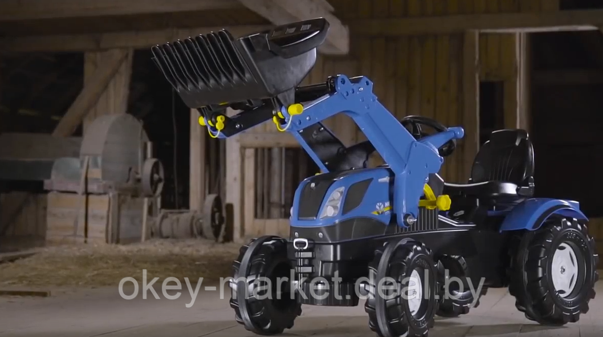 Детский педальный трактор Rolly Toys New Holland 611270 ( надувные колеса ) - фото 4 - id-p119072053