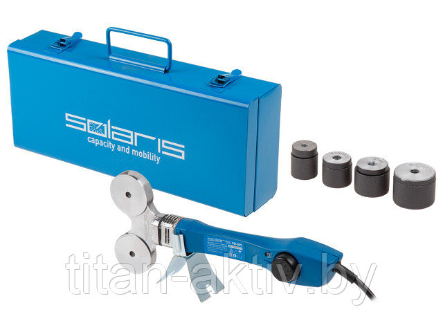 Сварочный аппарат для полимерных труб Solaris PW-804 (700-800 Вт, 4 насадки: 16, 20, 25, 32 мм) - фото 1 - id-p118889013