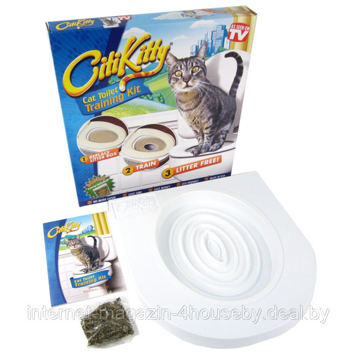 Система приучения кошек к унитазу Citi Kitty Cat Toilet Training Kit - фото 5 - id-p7338153