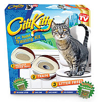 Система приучения кошек к унитазу Citi Kitty Cat Toilet Training Kit