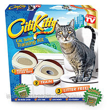 Система приучения кошек к унитазу Citi Kitty Cat Toilet Training Kit 