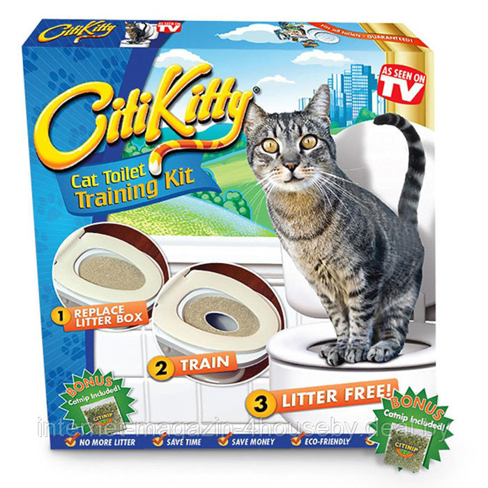 Система приучения кошек к унитазу Citi Kitty Cat Toilet Training Kit - фото 1 - id-p7338153