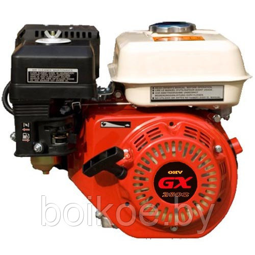 Двигатель бензиновый GX260S (7 л.с., шлиц 25 мм) - фото 1 - id-p119095110