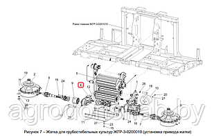 Редуктор жатки ЖГР-1-0204000-01