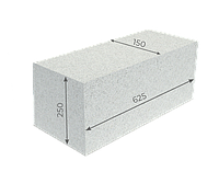 Газосиликатные блоки перегородочные 625×150×250мм возможно до 5% боя