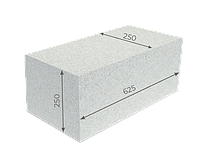 Блоки газосиликатные 625×250×250мм Минские