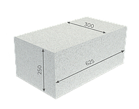 Газосиликатные блоки 625×300×250мм Минские