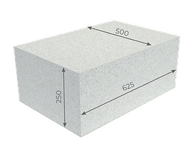 Блоки газосиликатные 625×500×250мм Минские