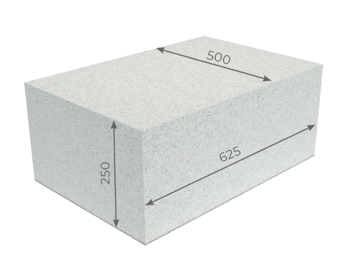 Блоки газосиликатные 625×500×250мм Минские - фото 1 - id-p112985209