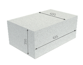 Блоки газосиликатные 625×400×250мм Минские