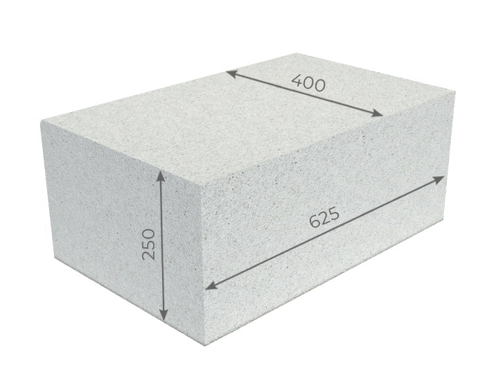 Блоки газосиликатные 625×400×250мм Минские - фото 1 - id-p112985205